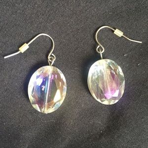Clear Iridescent earrings